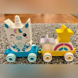 LEGO DUPLO 10953 My First Unicorn Pull-Along Unicorn Train Carriage, 8 pieces